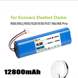 100% Originate 18650 Battery For Robot Ecovacs Deebot Ozmo 14.4V 12800Mah Vacuum Cleaner 900 901 905 930 937 Novelty