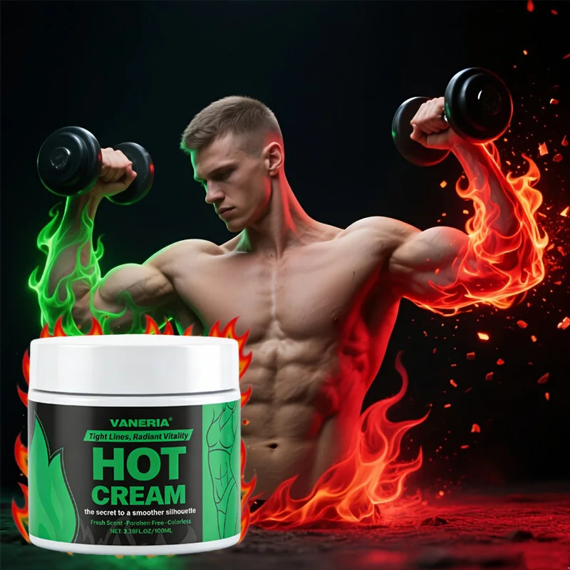 Warming Muscle Balm, Heat Therapy Warm Rub Cream for Sore Muscle Relief, Sports Workout Recovery Body Ointment