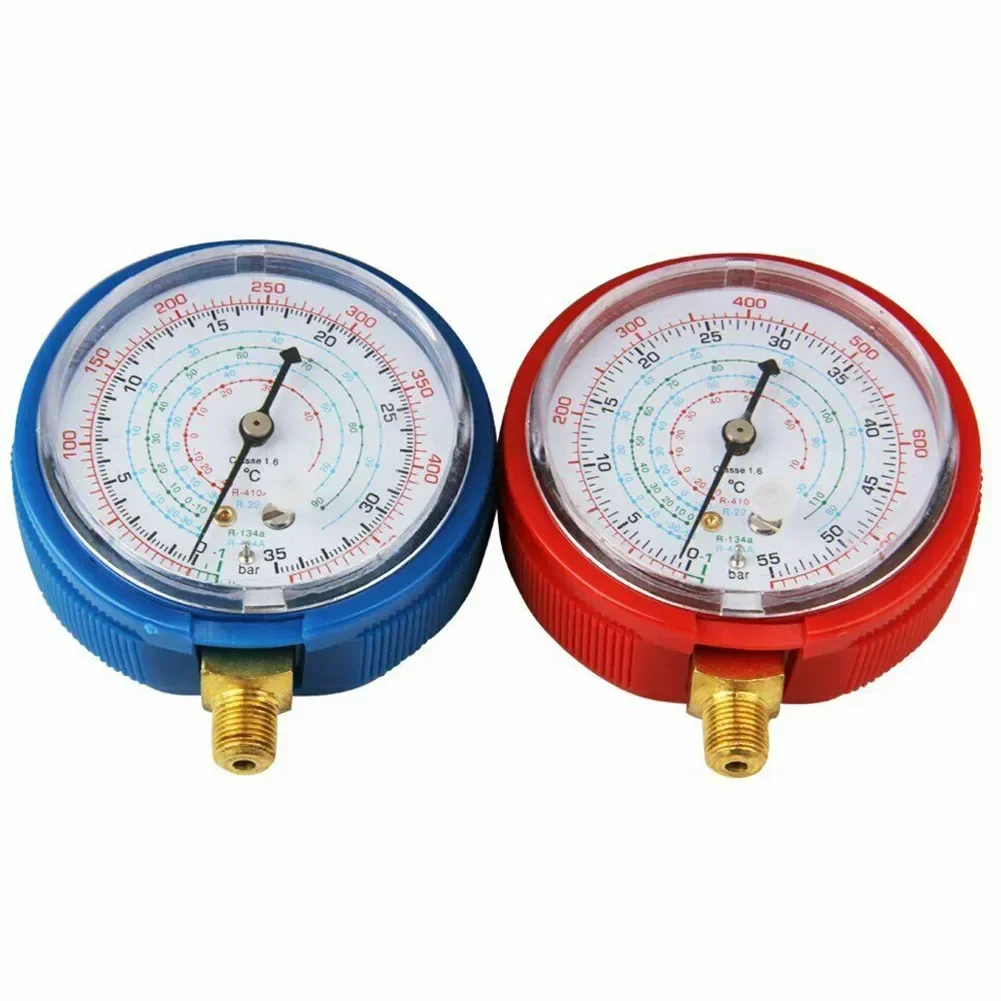 2PCS Low High Pressure Gauge R22 R404A R134A R410A Air Conditioner Manifold Gauge HVAC Tool Accessories