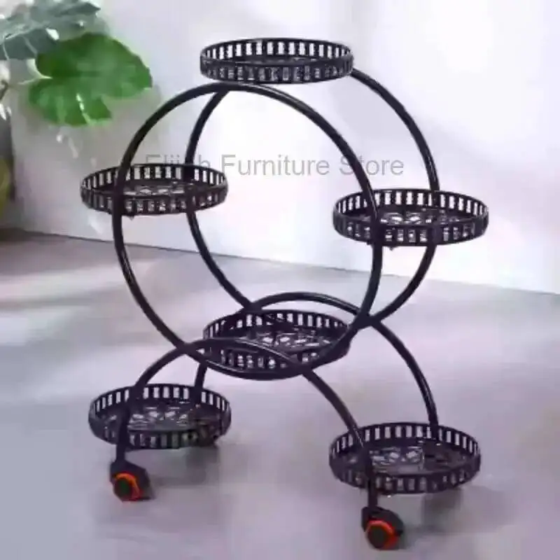 Accessories Aesthetics Flowers Stand Light Luxury Fashion Plant Display Shelf Modern Organizer Designer Plantenrek Furniture