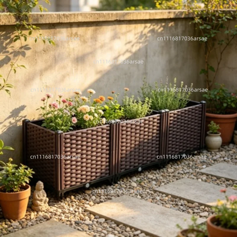 Plastic Raised Garden Bed with Legs Raised Bed with Drainage Holes Propagation Box
