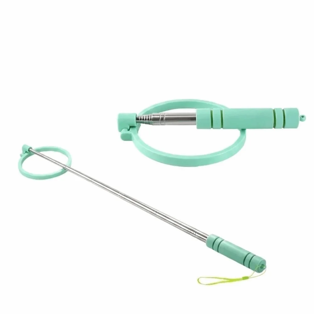 Retractable Dog Poop Scooper Non-Contact Long Handle Pet Waste Cleaner Foldable Scalable Dog Poop Catcher Dog Walking