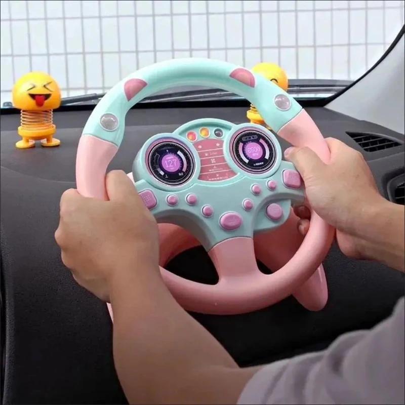 多機能ベビーハンドル、ライト、サウンド、ゲーム付き、手と目の協調を向上、幼児の楽しい遊び相手