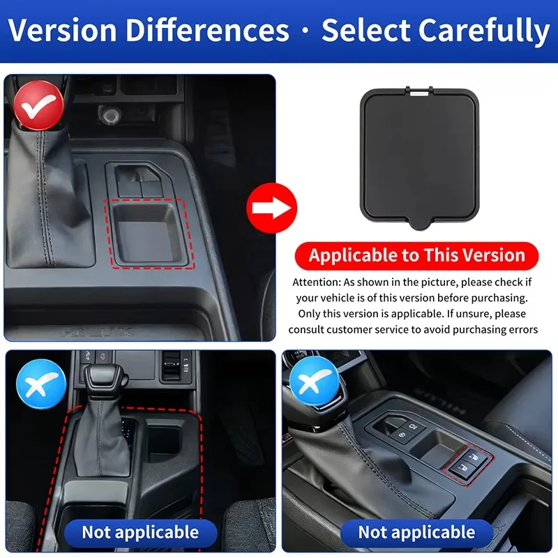 BOMP For Toyota Hilux SR5 2026 Center Console Privacy Storage Box Hide Personal Items Car Interior Organizer Automotive Accessor view 3