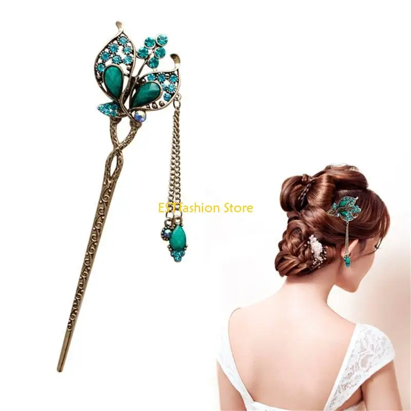 

Y5GC Various Fashion Women Elegant Bobby Pin Colorful Hairpin for Rhinestone Hair Sti