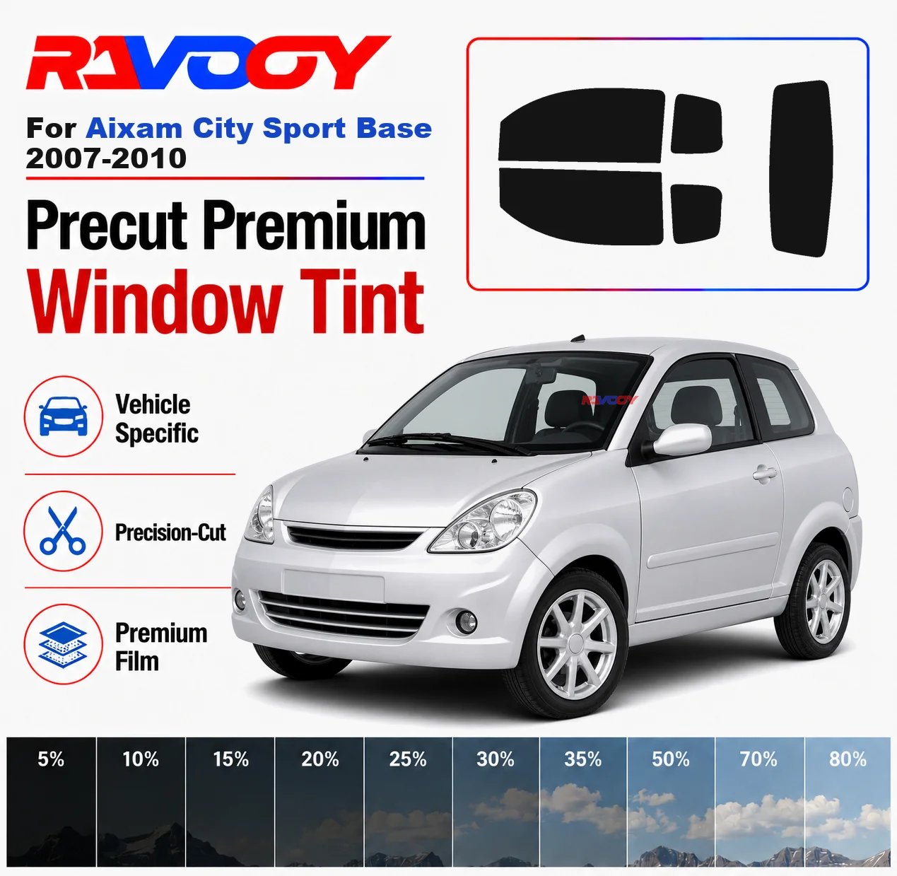 premium-precut-window-tint-kit-front-windows-rear-windows-rear-windshield-for-aixam-city-sport-base-2007-2010-nano-ceramic-film