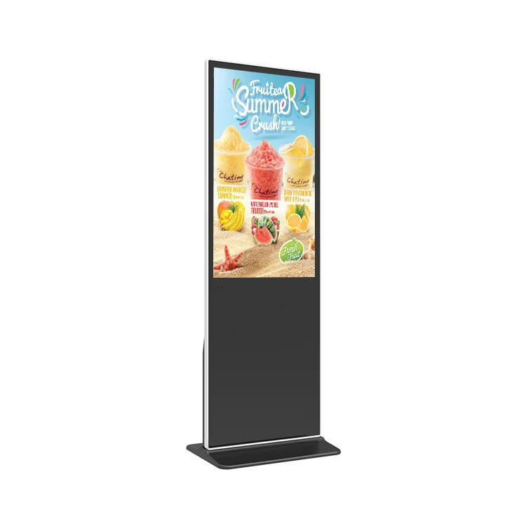 HUSHIDA 43/50/55/65/75 Inch Floor Standing LED Advertising Totem Player Capacitive Touch Screen 16:9 Shopping Malls Education