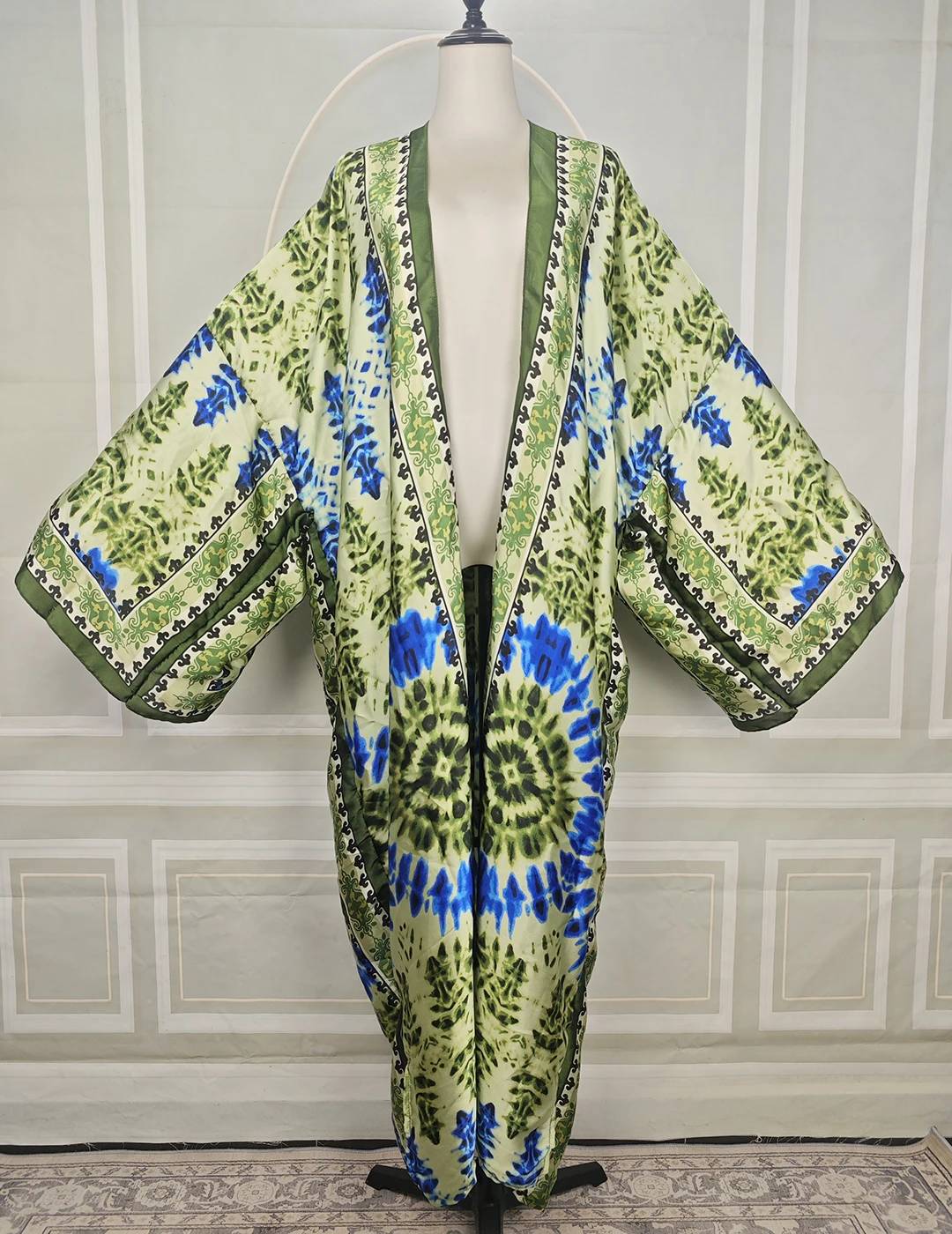 Kimono Estivo Sexy da Donna, Copricostume Ampio Stile Boho Africano, Copricostume Bikini Femminile Musulmano Aperto sul Davanti