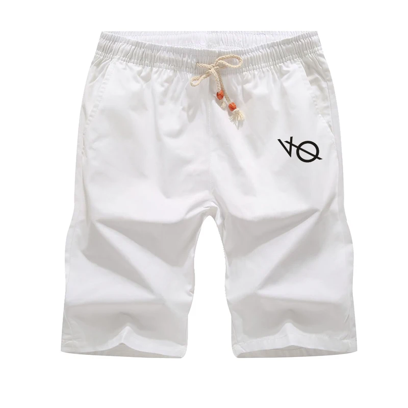 Men Solid Color Shorts Fashion Shorts Summer Breathable Elastic Waist Brand Casual Male Shorts