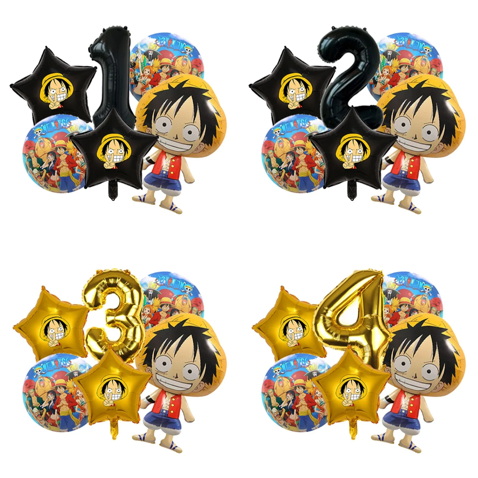 One Piece Going Merry Ship Foil Balloon Supershape Mylar for Anime Birthday Party Photo Prop Decoration