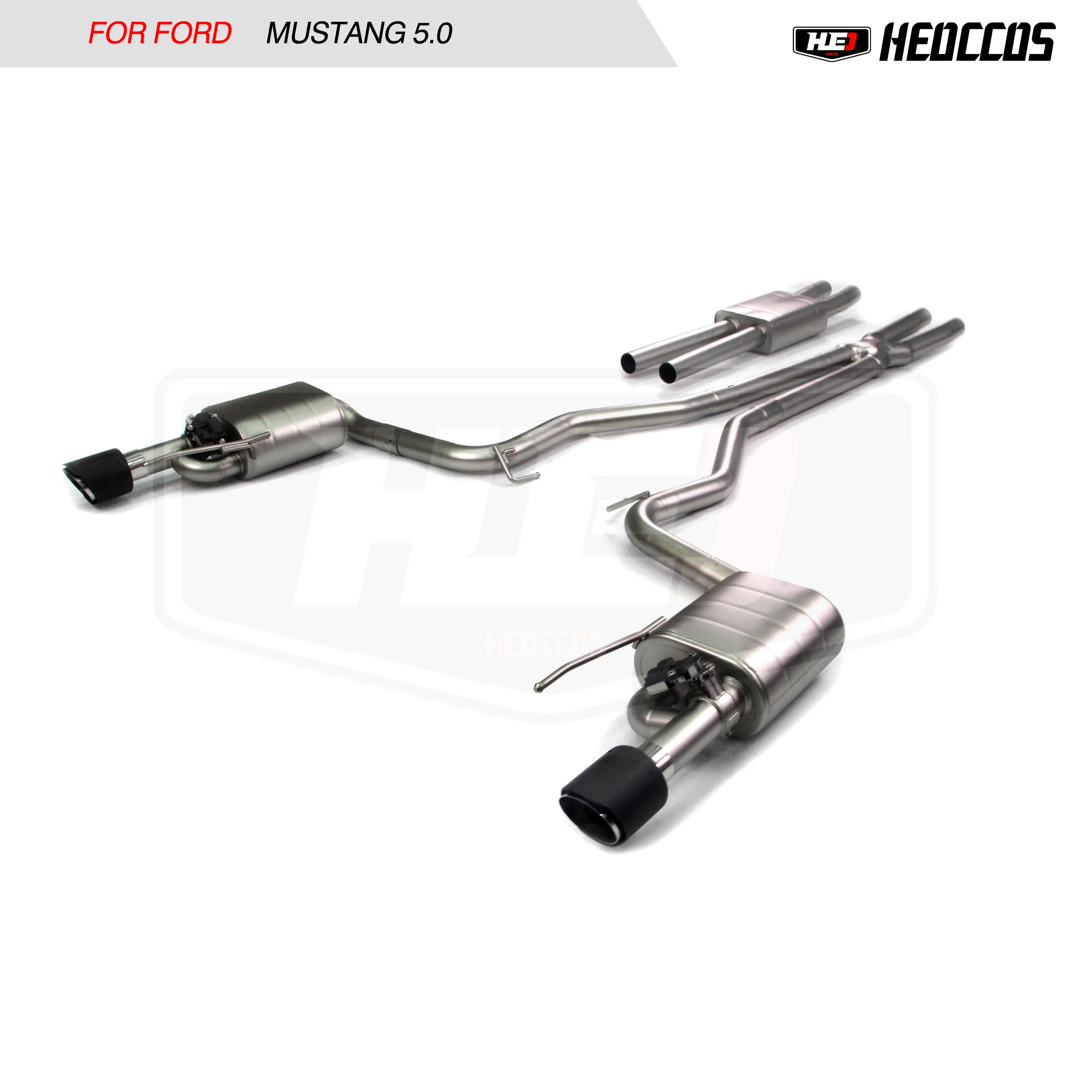 

HEO Stainless Steel Exhaust For Ford Mustang 5.0L catback Valve Exhaust Silencer Performance Upgrade