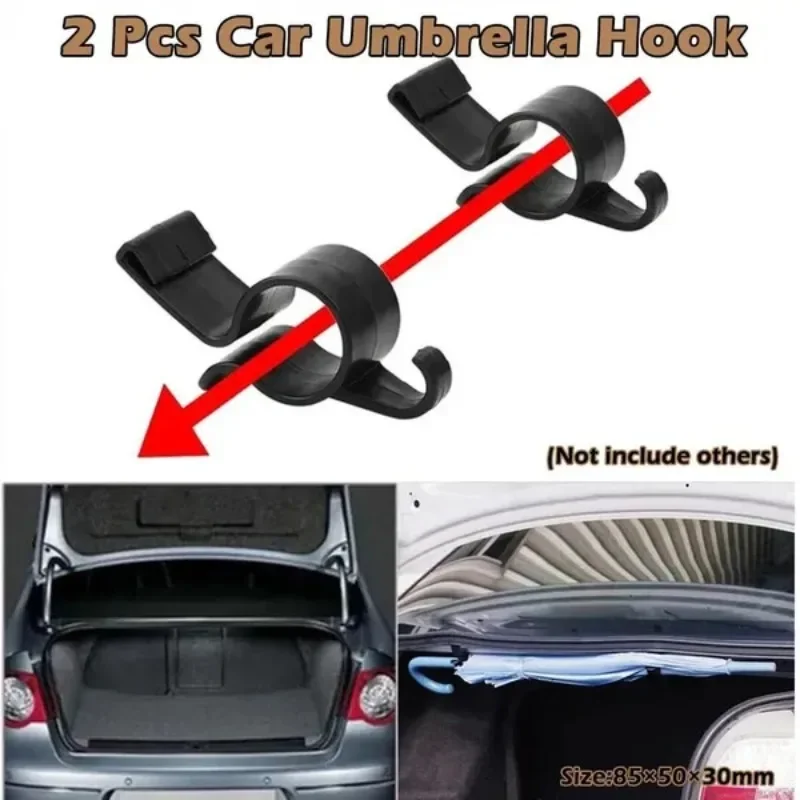 

2 шт., авто задний держатель для зонта, багажник автомобиля, полотенце, подвесной крючок, монтажный кронштейн, автомобильные аксессуары