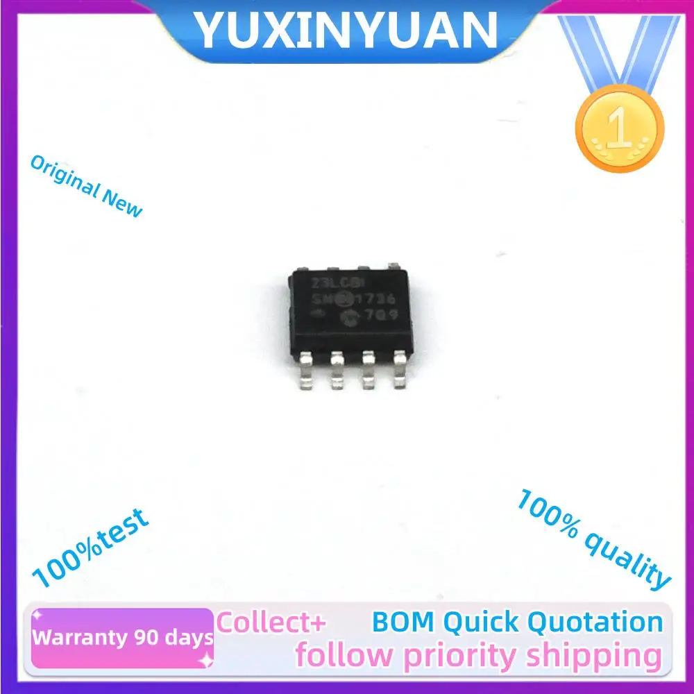 2pcs 23lc1024-i/sn 23lc1024 23lcbi s8