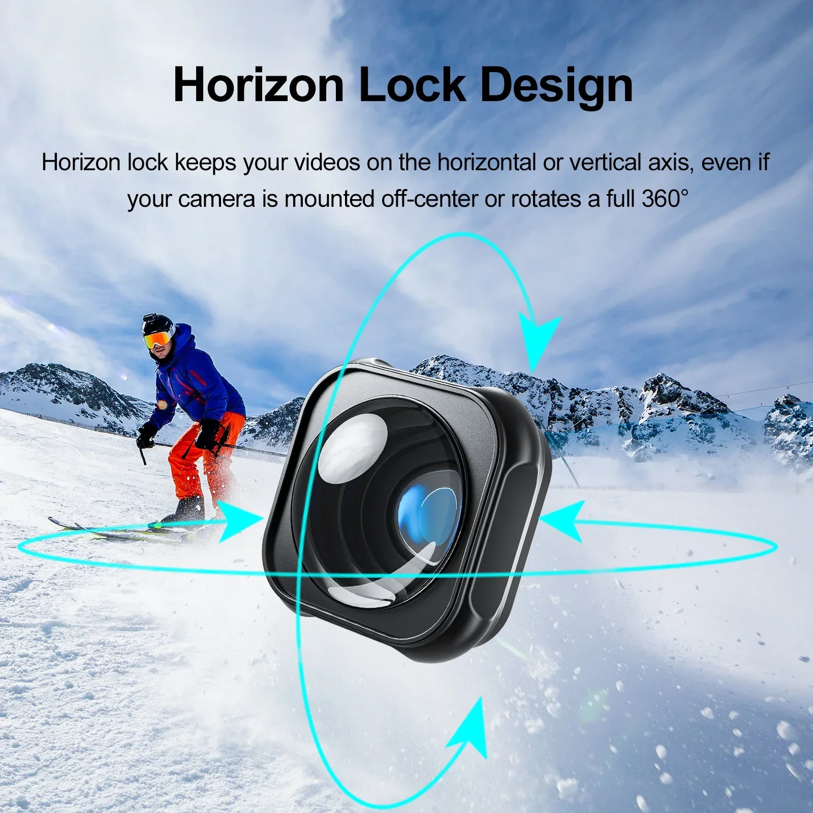 TELESIN Max Lens Mod for GoPro Hero 12 11 10 9 Accessories Anti-Shake Ultra-wide Angle Waterproof Action Camera Accessories