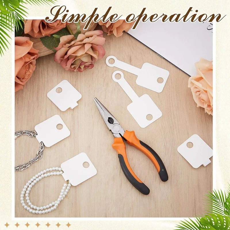 500 Stück hand gefertigt mit Liebe Mini Geschenk papier Tags Geschenke ti ketten weißes Papier Freundlich keit für Geschenk verpackung, Hochzeit