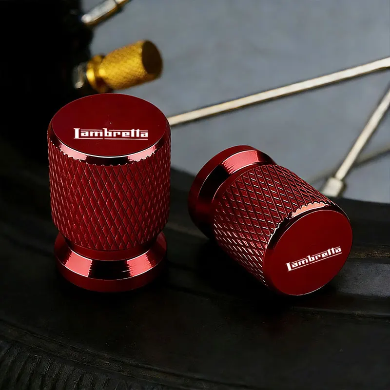 

For Lambretta G350 X300 V125 V200 V50 X125 Accessories Motorcycle CNC Aluminum Tire Valve Air Port Stem Cover Caps