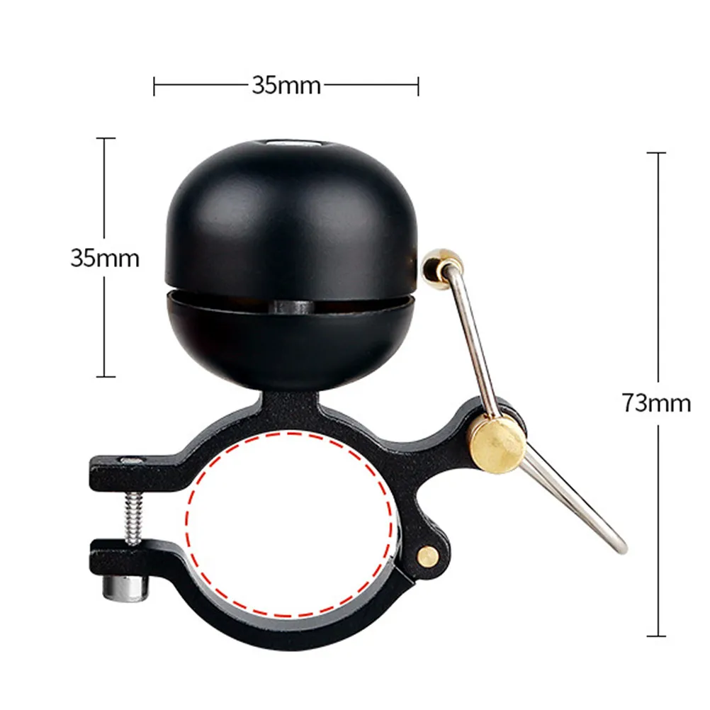 

1 шт. Медный велосипедный звонок с громким и чистым звуком, гудок для горных, дорожных и складных велосипедов, антикоррозийное основание из сплава, для безопасности при езде на велосипеде
