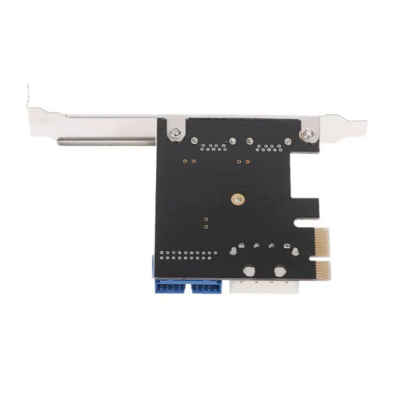 652F PCI for Express to Dual 19Pin USB3.0 Card PCI-e to Internal 20Pin Male Ports Ada