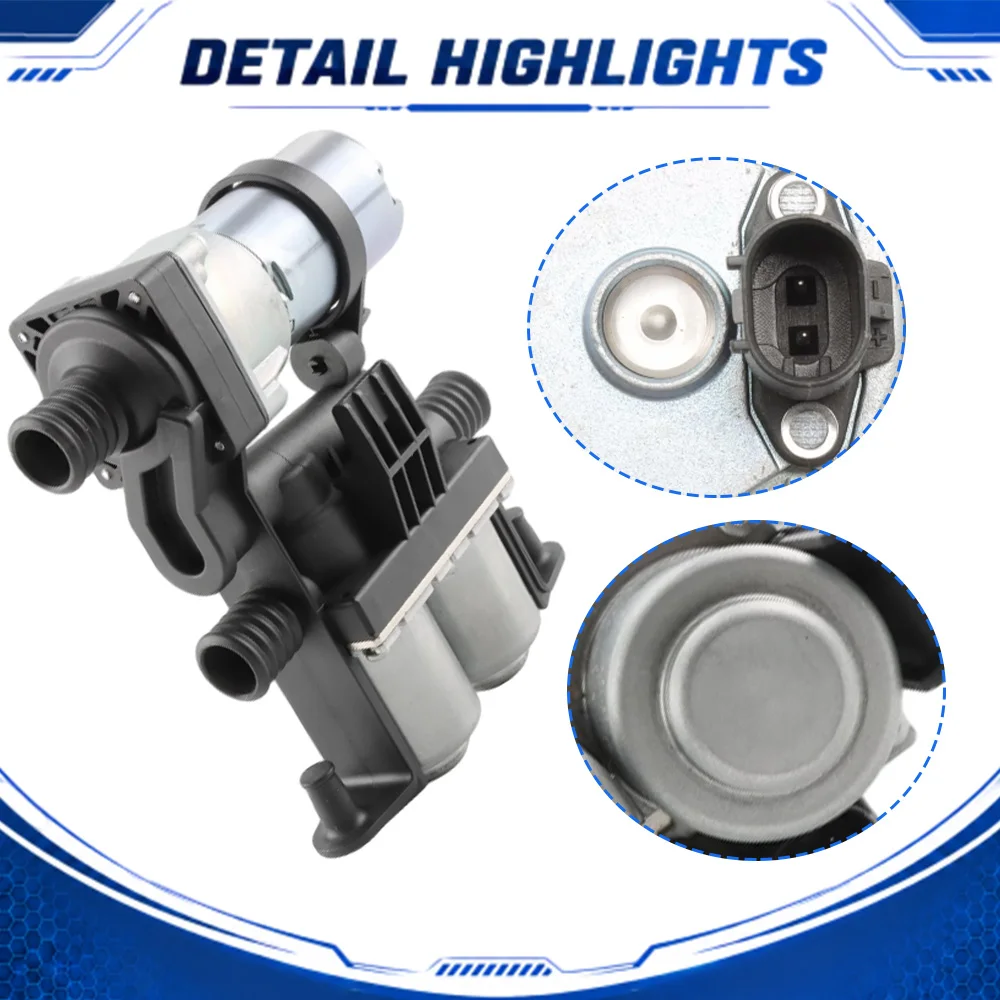 For BMW 528i 540i M5 E39 740i 740iL 750iL E38 Heater Control Valve with Water Pump 2 Pins 64118374994 1147412166 64116910544
