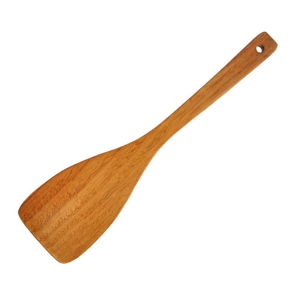 

Non Stick Wooden Spatula Flatware Useful Kitchen Tool Anti-scald Cooking Ke Mu Utensil