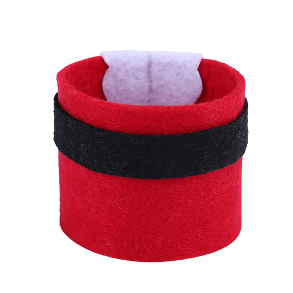 

4 Pcs Christmas Napkin Rings Elegant Belt Design Serviette Holders Party Decorations Festive Accessories Home Office Hotels