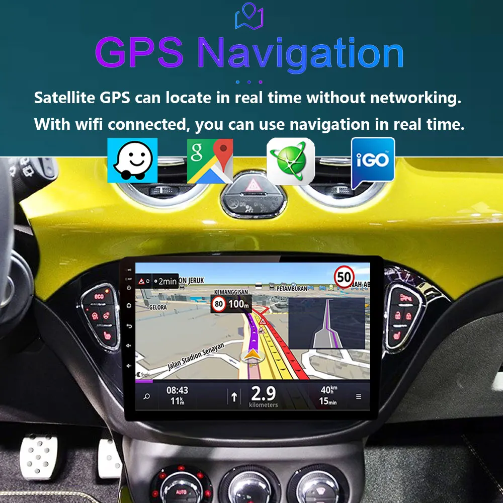 Carplay 2 Din Android 12 Car Radio Audio Multimedia For Opel Corsa E 2014 2015 - 2019 GPS Navigation Auto Stereo Monitor BT WIFI