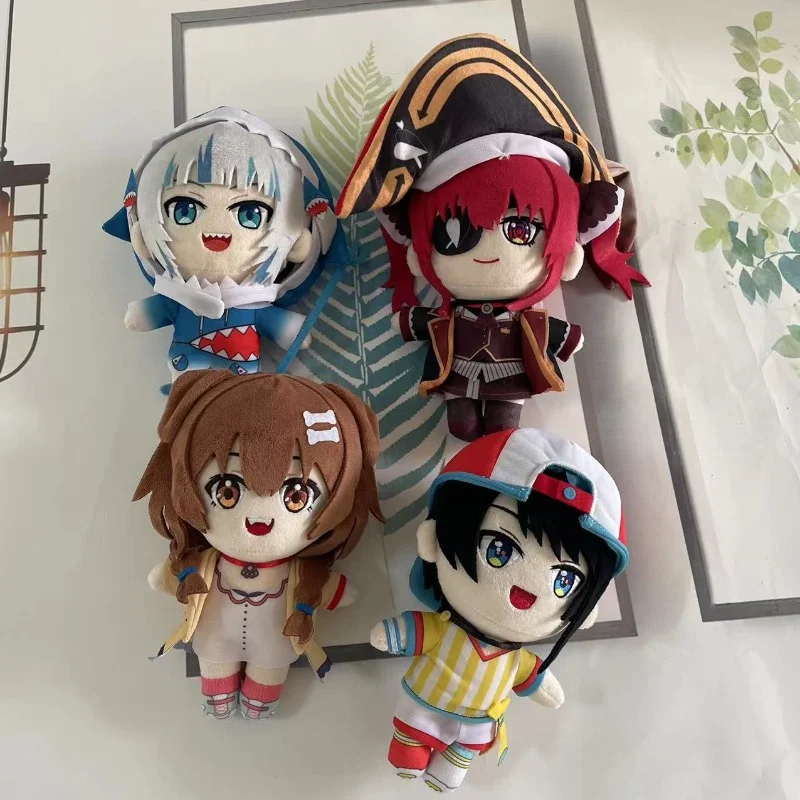 Hololive Plush Toy Hoshimachi Suisei Stuffed Dolls Inugami Korone Houshou Marine Oozora Subaru Gura Plushie Figure Kids Gift