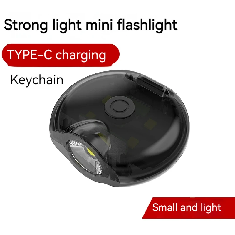 Mini LED Flashlight Multifunction Keychain Lights Lamps Rechargeable 7 Lighting Modes Pocket Key Torch Magnetic Emergency Lamp
