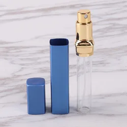 12ml Mini Perfume Bottle Aluminum Case Glass Tank Perfume Container Refillable Pump Spray Atomizer Travel Cosmetic Tool