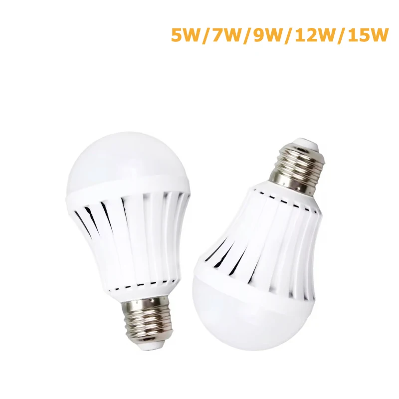 LED Bulb E27 220V 5W/7W/9W/12W/15W LED Lamp for Living Room Home Led Bulbs for House Intelligent Power Outage Emergency Light