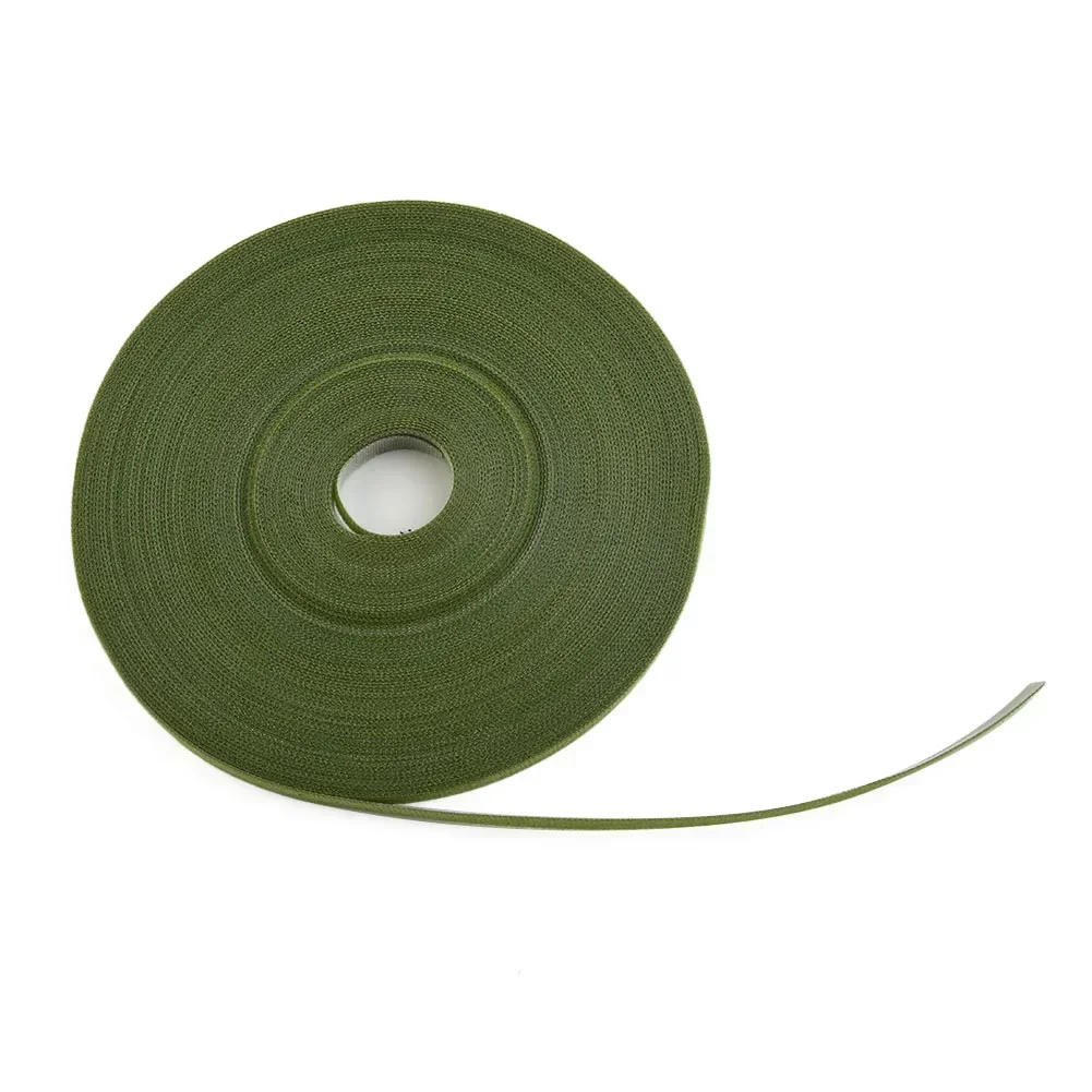 25M Plant Tie 10mm Plant Tape 1 Roll Green Garden Twine Nylon Organizer Resealable Cable Tie Brand New Durable