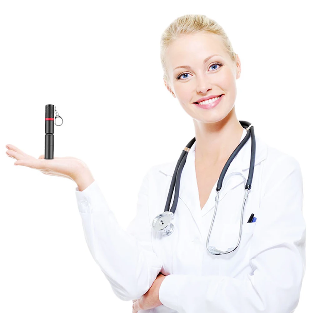 

Aluminium Alloy LED Flashlight Pen Lamp Black Waterproof Daily Use High Low Light Fixed Focus Portable Lighting LED H