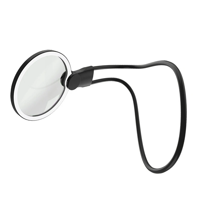 Lupa Flexible de cuello portátil con 24 luces LED, lupa HD portátil, joyería de lectura para personas mayores