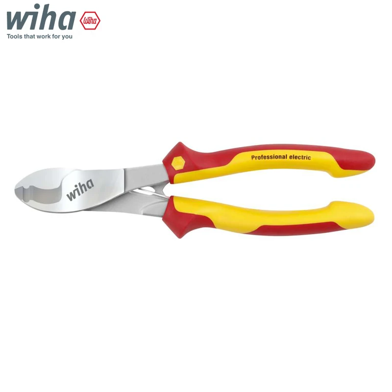 Wiha 43660 Cable Cutter Professional Electric 180mm VDE Tested with Switchable Opening Spring