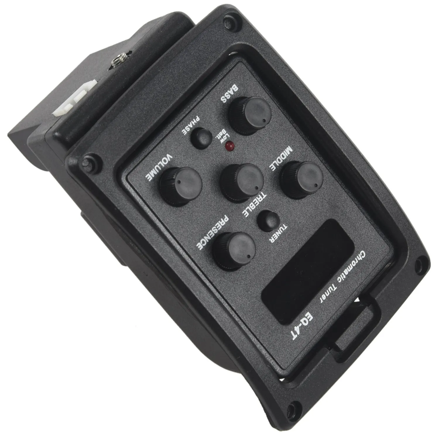 

A79E-EQ-4T 4 Band Pickup EQ Preamp with Tuner for Acoustic Guitar with LCD Tuner and Volume Control Electric Guitar Preamplifier