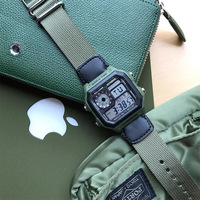 Men Army Watch Military Male Digital Watches SYNOKE Watch Nylon Strap Casual Cool Men's Sport Square Dial Relogios Wristwatch