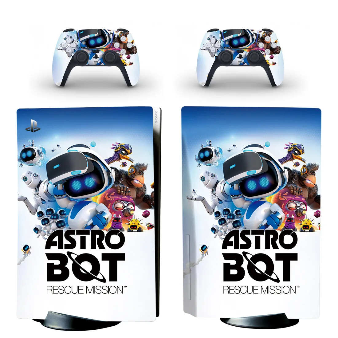 Astro Bot PS5 Disc Skin Sticker Protector Decal Cover for Console Controller PS5 Disk Skin Sticker Vinyl