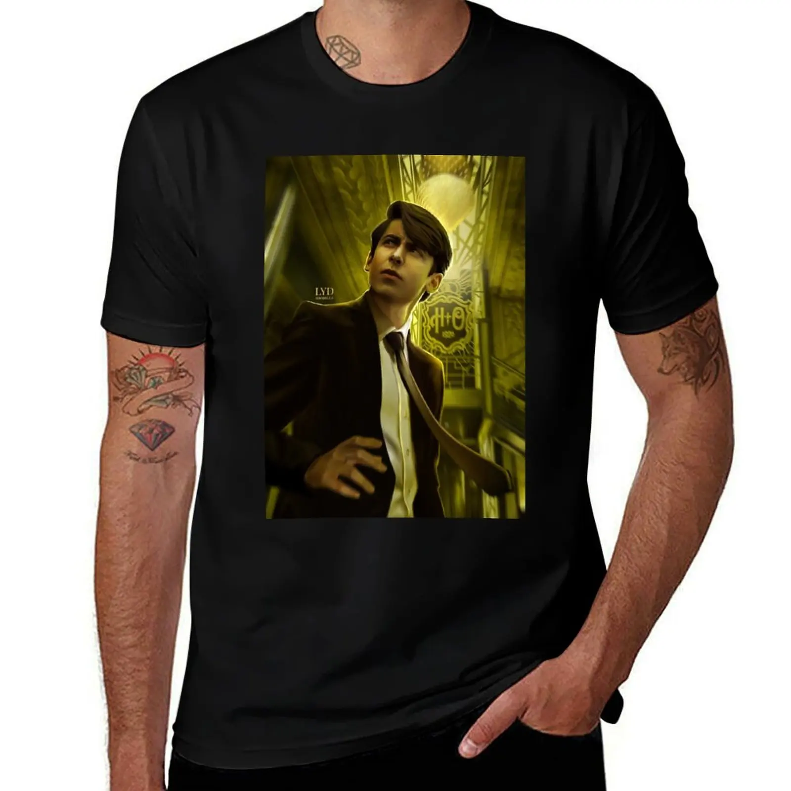 

Five in Hotel Oblivion T-Shirt blacks korean fashion cotton man t-shirts Short sleeve tee men