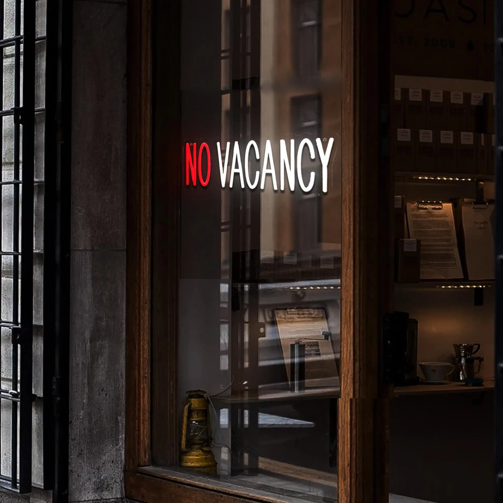 Insegna al neon No Vacancy, insegna aziendale per hotel senza vacanza, insegna luminosa per decorazioni murali per hotel, decorazioni per hotel