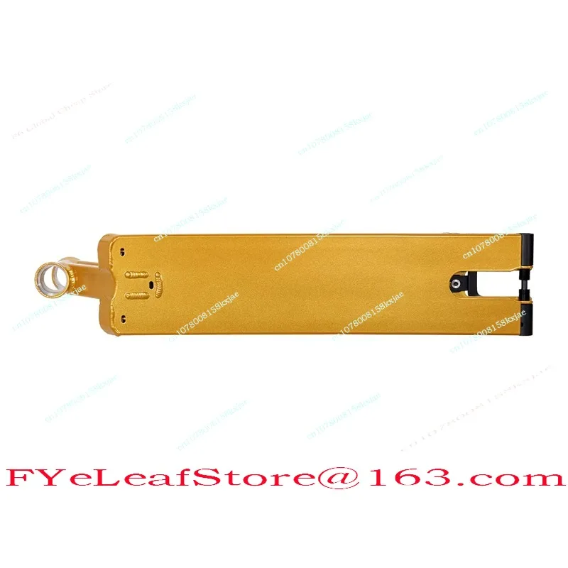 6.3 Inch Wide Gold Powder Coated Professional Scooter Deck Bright Light Stunt Scooter Parts