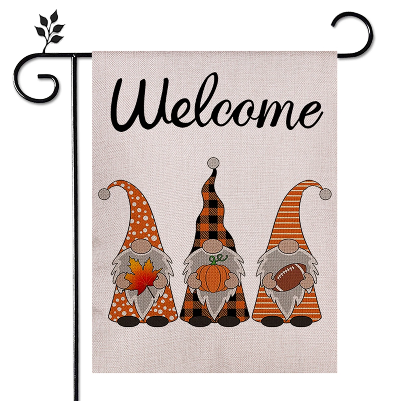 Pumpkin Pattern Garden Flag Autumn Season Vivid Garden Flags for Yard Outdoor Garden Decor