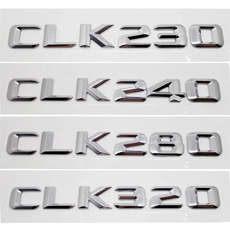 Auto Baule Posteriore Lettere Emblema Coda Box Distintivo Adesivo per Mercedes Benz CLK55 CLK63 CLK200 CLK230 CLK240 CLK280 CLK320 CLK Classe