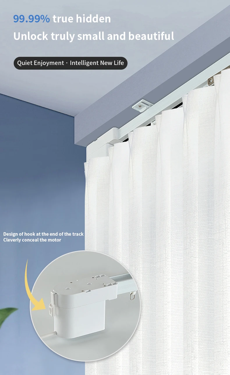 STLF Mini Tuya Wifi محرك الستائر المنزل الذكي التحكم عن بعد التلقائي الكهربائية بمحركات الستائر للحمام مكتب فندق #6