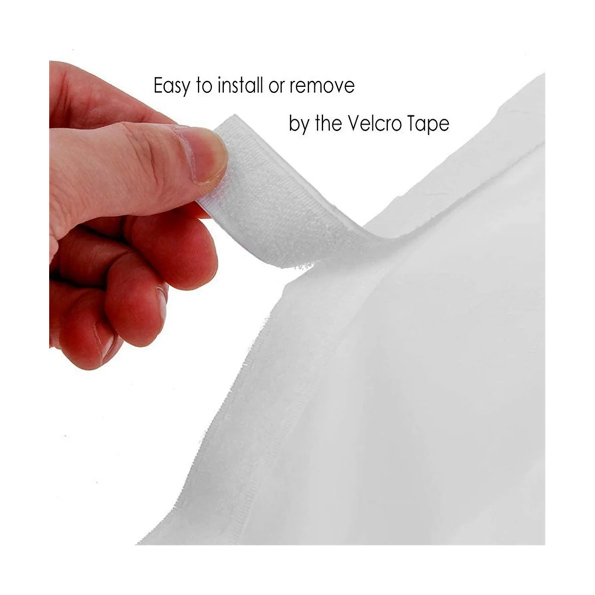 ซีลหน้าต่างสําหรับเครื่องปรับอากาศแบบพกพา แผงซีลผ้ายืดหยุ่น 400 ซม. ซีลหน้าต่างพร้อมซิปและกาวด่วน