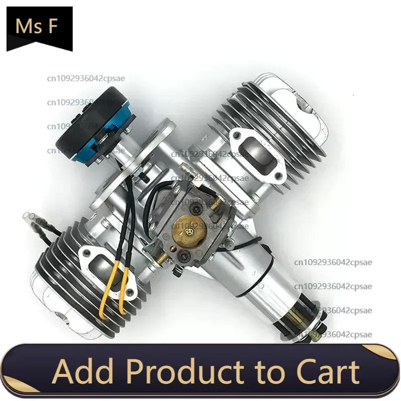 DLE120 model engine two-cylinder two-stroke with power generation system 180W120CC displacement