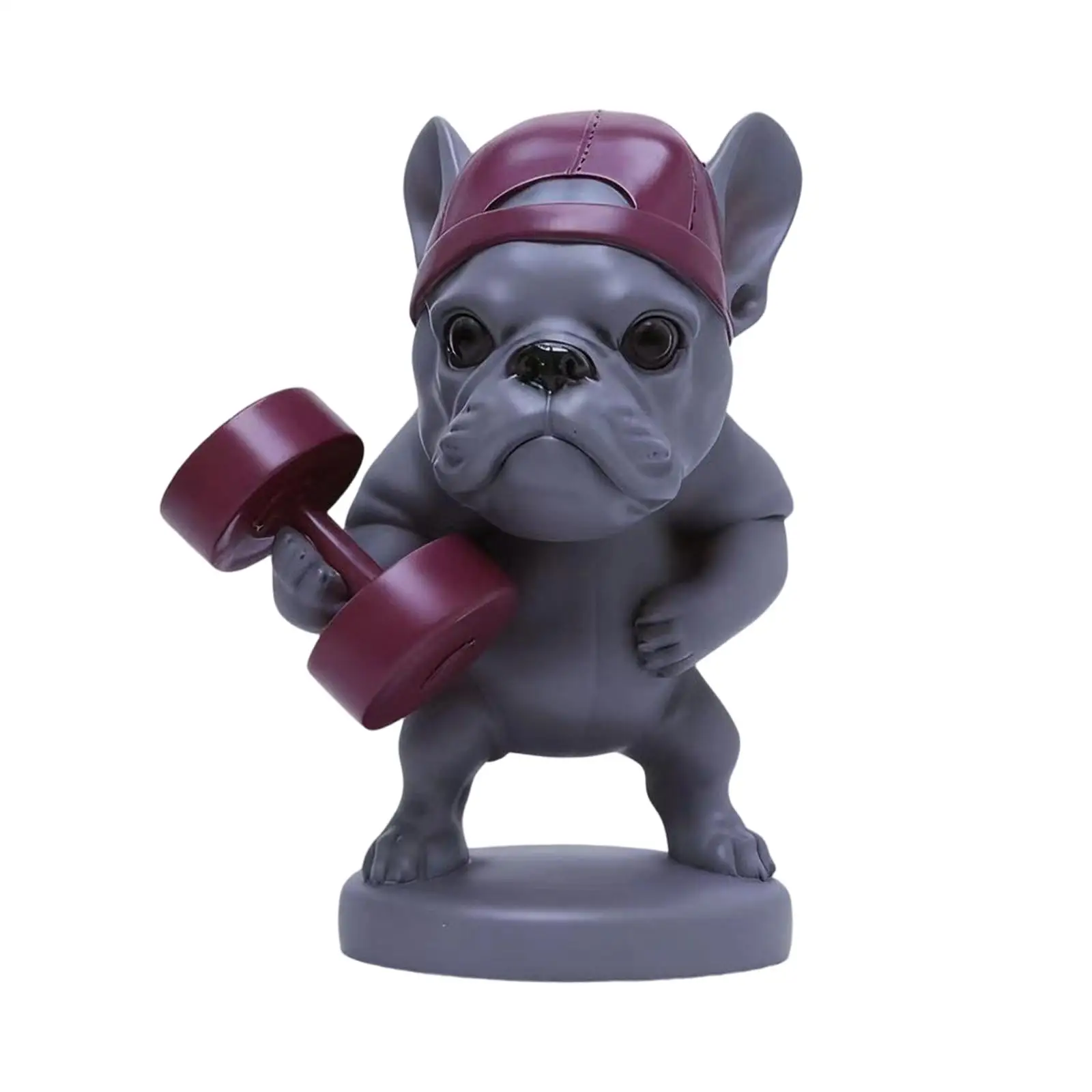 Dog Figurine Animal Figurine Handmade Retro Miniature Craft Tabletop Ornament for Showcase Car Office Decoration Gift
