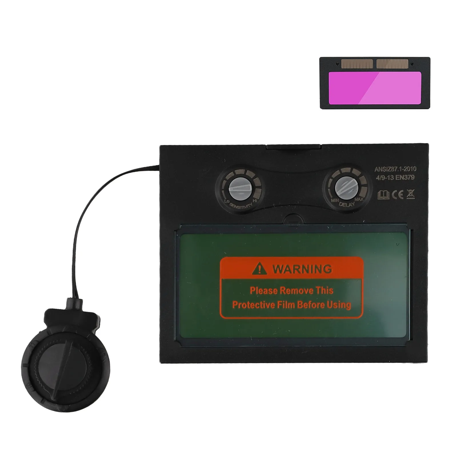 Automated Filter Lens Welding Helmet with Adjustable Sensitivity and Delay Time for Effective Eye Protection during Welding