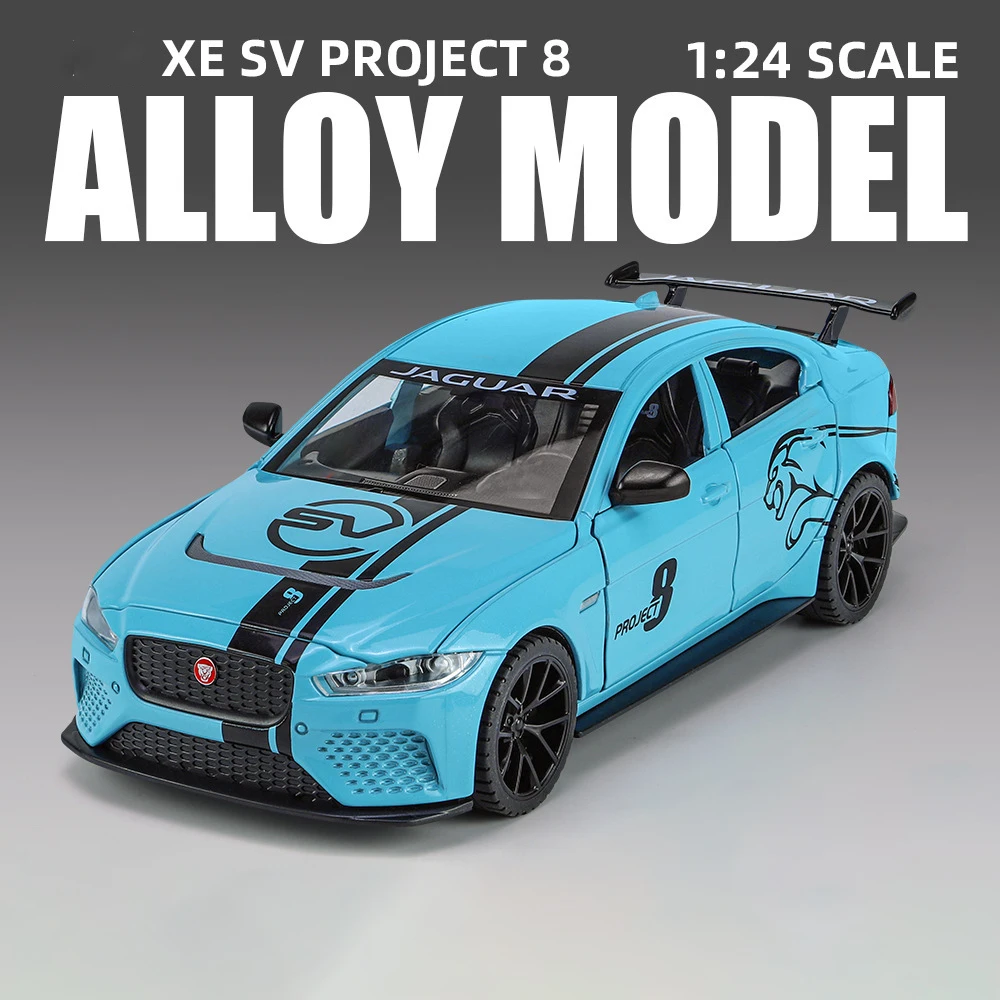 1:24 XE SV Project 8 Alloy Model Car Toy Diecasts Metal Casting Sound and Light Car Toys Vehicle
