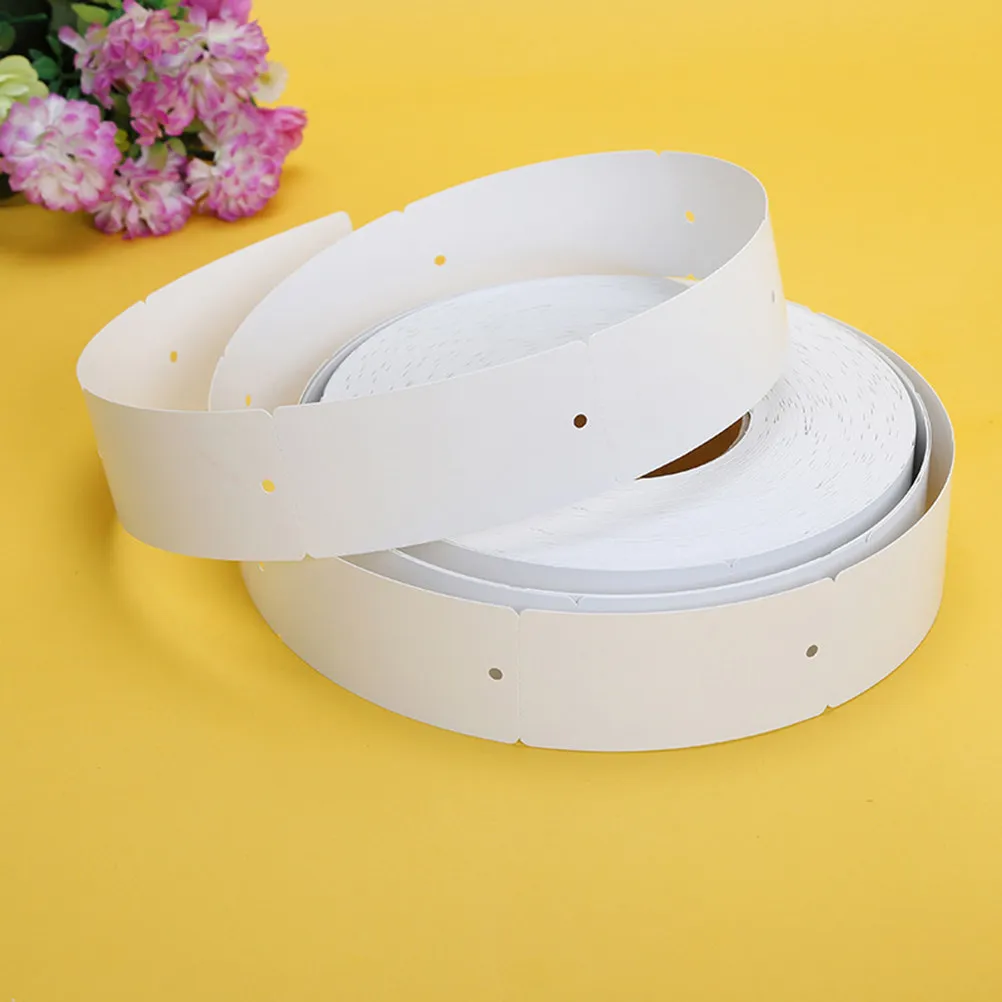 

1 Roll Hanging Tags Copperboard Printing Paper Blank Hangtag Hard Card White 50x110mm Ideal for Apparel Clothing Retailer DIY