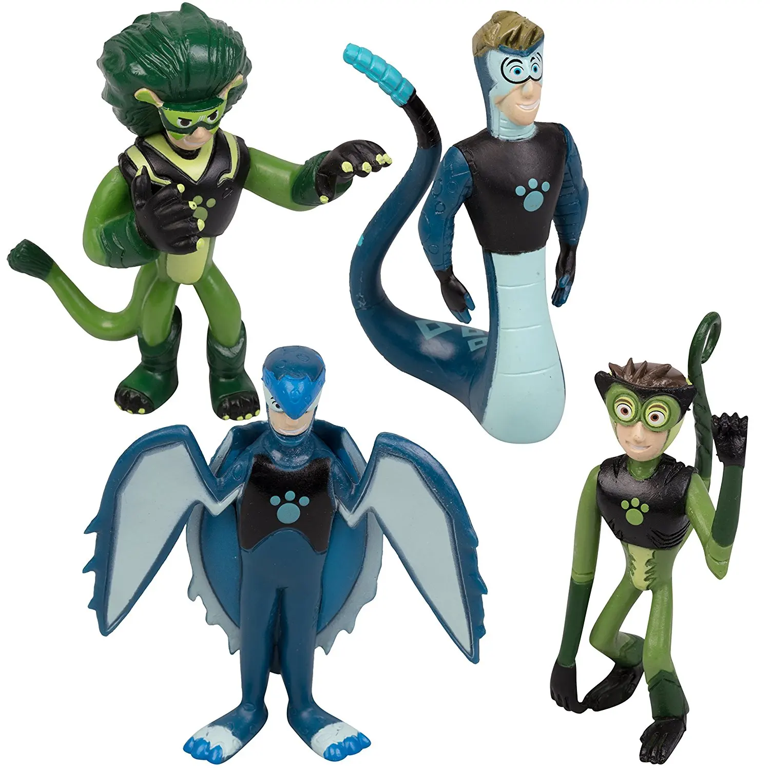 Genuine bulks Wild Kratts Animals Brother Koala bat lizard whale dolphin zebra Orangutan chameleon lion models figures kids Toys